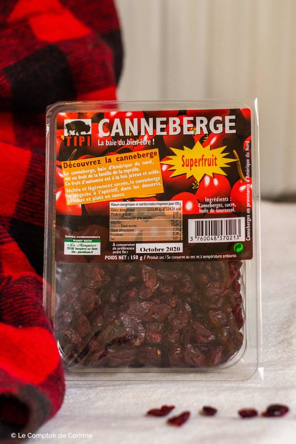 Baie de canneberge / Cranberry séchée -150 gr