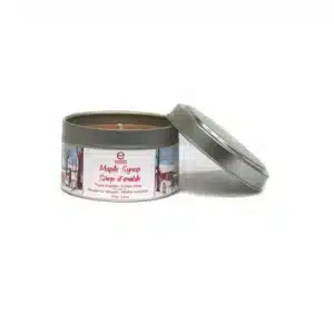 Bougie de voyage parfumée au sirop d'érable