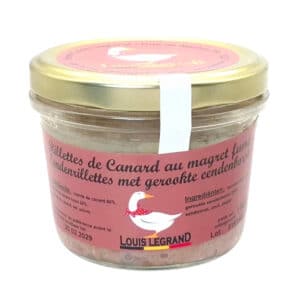 Rillettes de canard au magret fumé